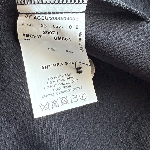 Armani Collezioni Womens Black Button-Down Blazer Jacket Sz10 Acetate/Silk Italy - Picture 9 of 10